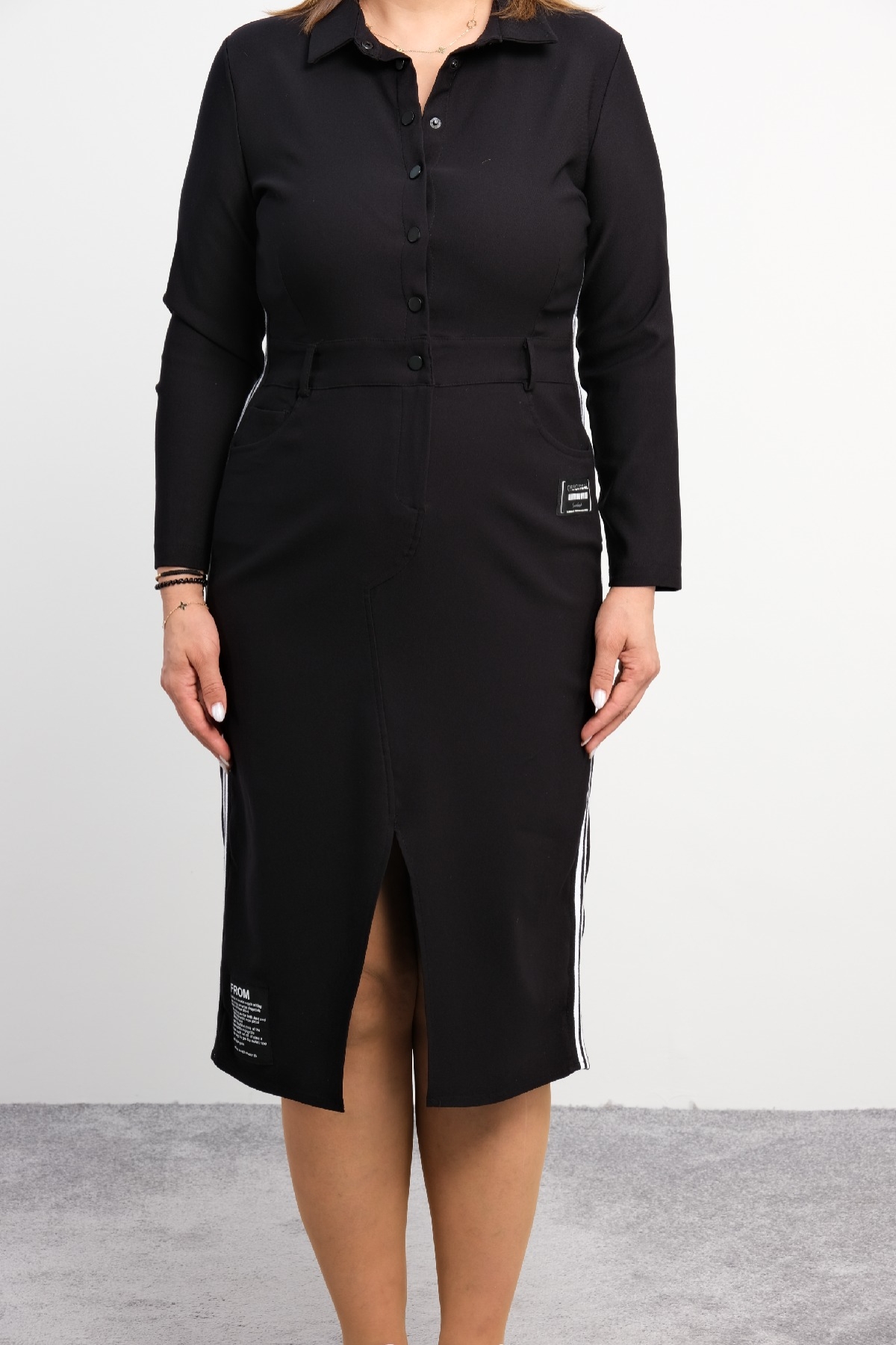 Plus Size Sports Dress-Black