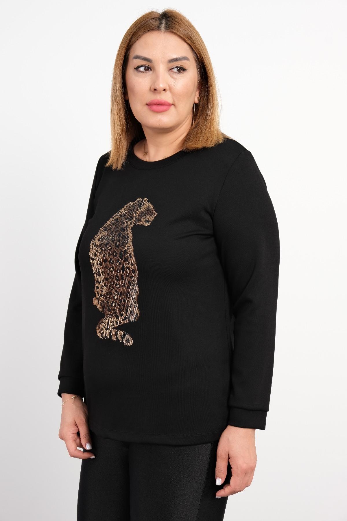 Plus Size Blouse-Black