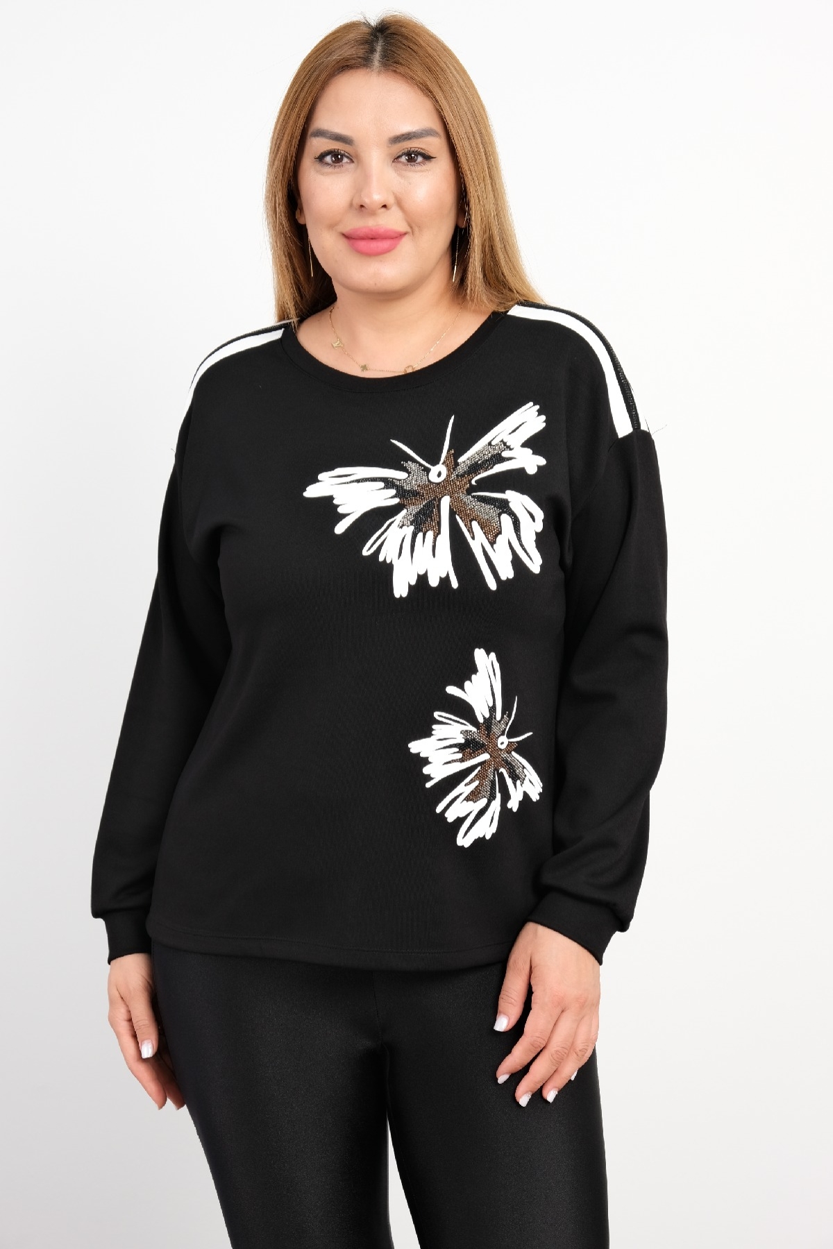 Plus Size Blouse-Black