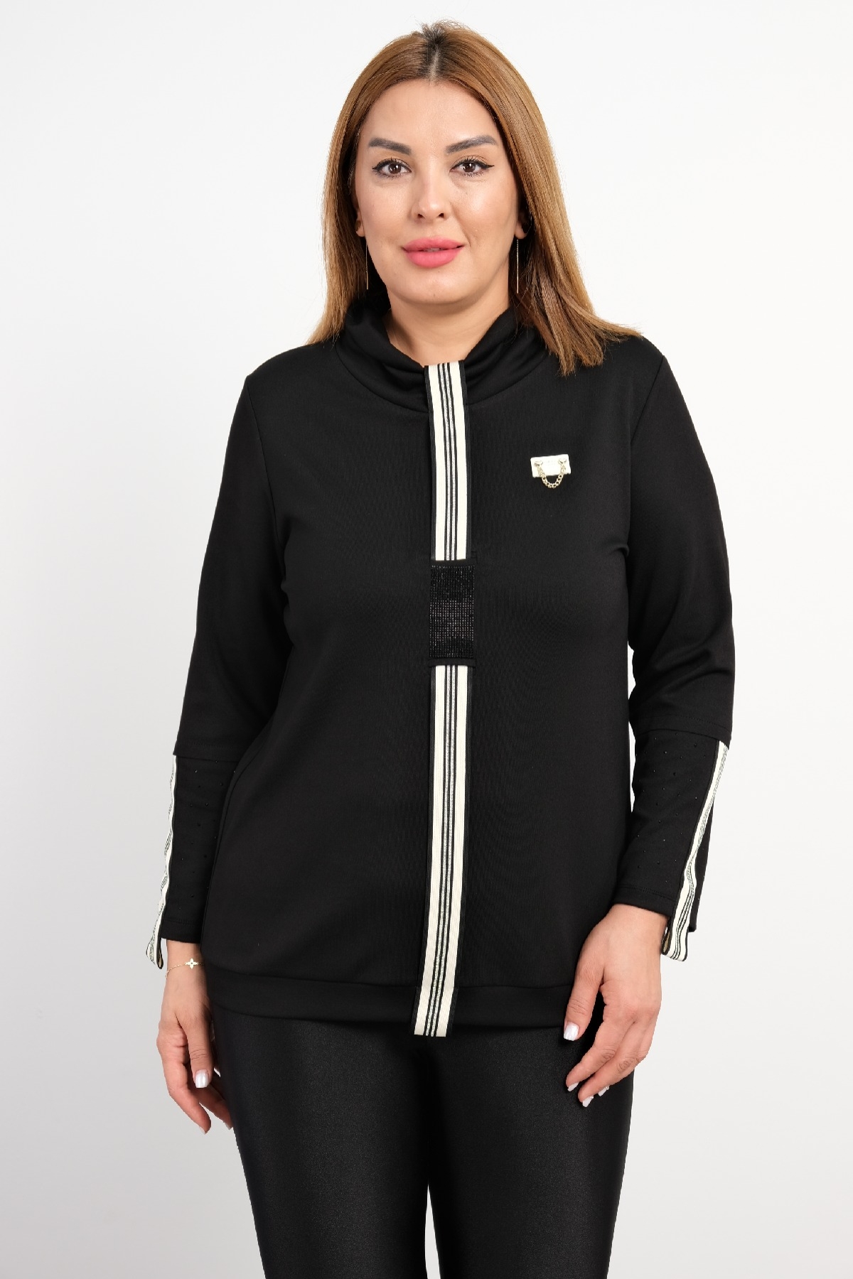 Plus Size Blouse-Black