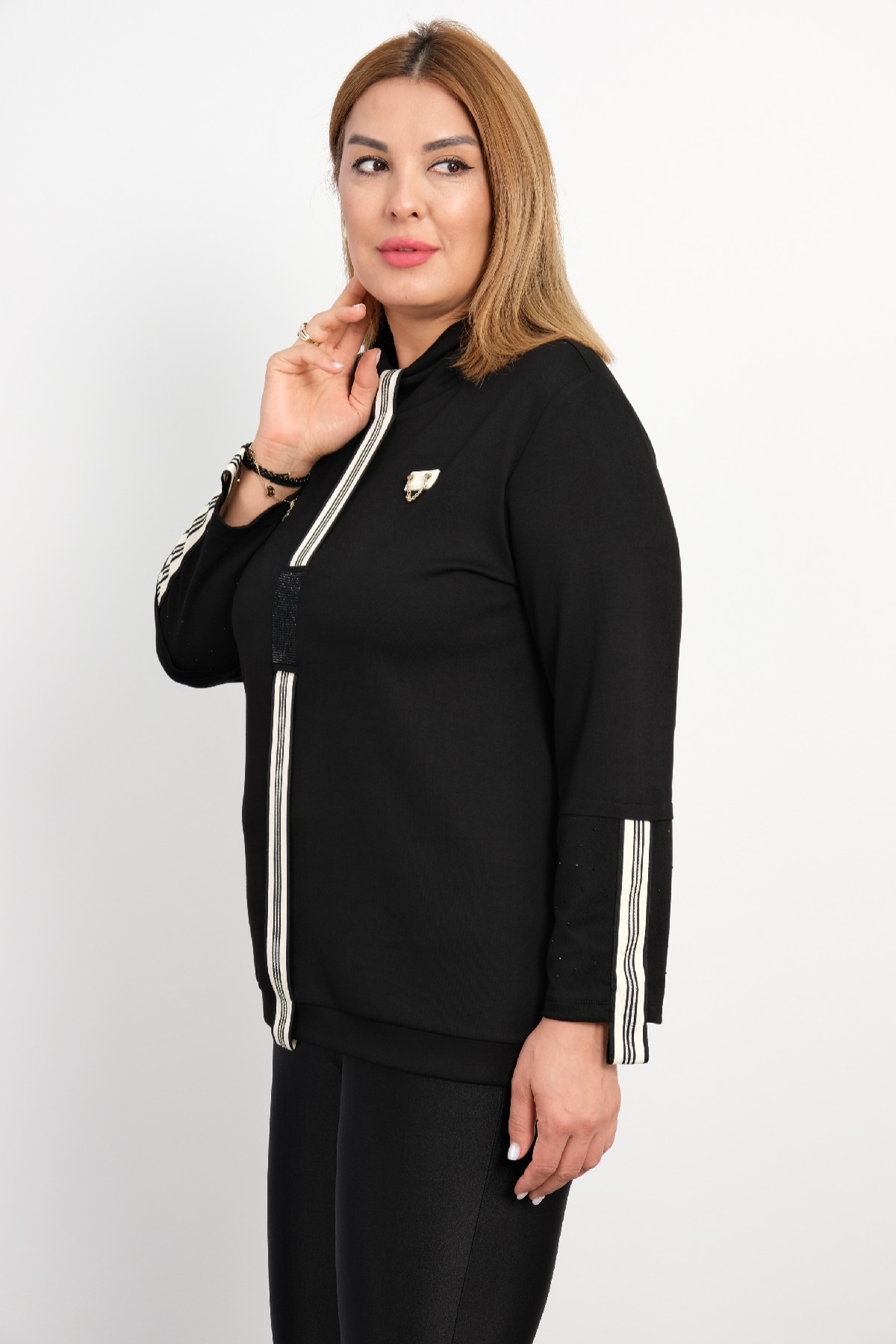 Plus Size Blouse-Black