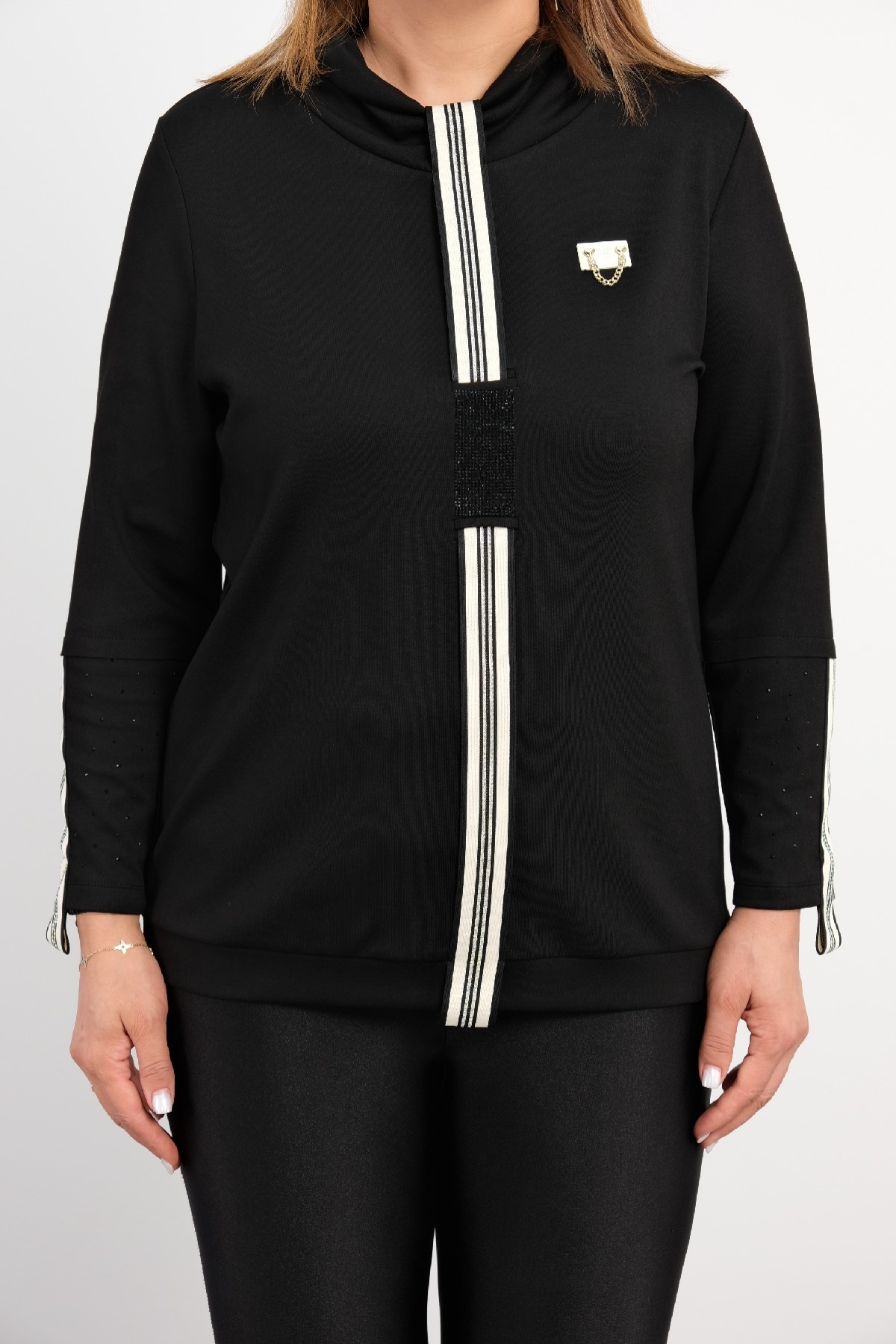 Plus Size Blouse-Black