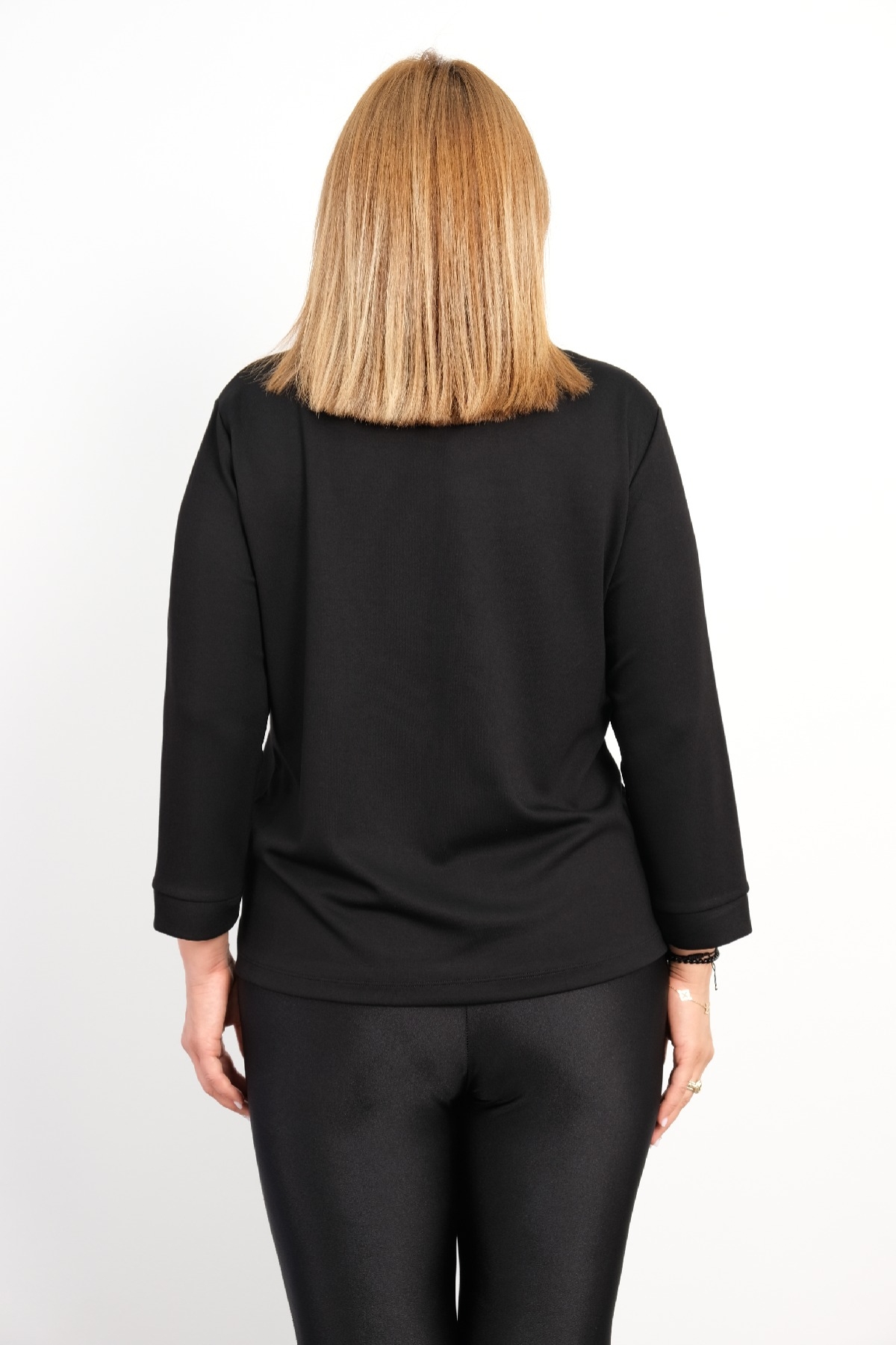 Plus Size Blouse-Black