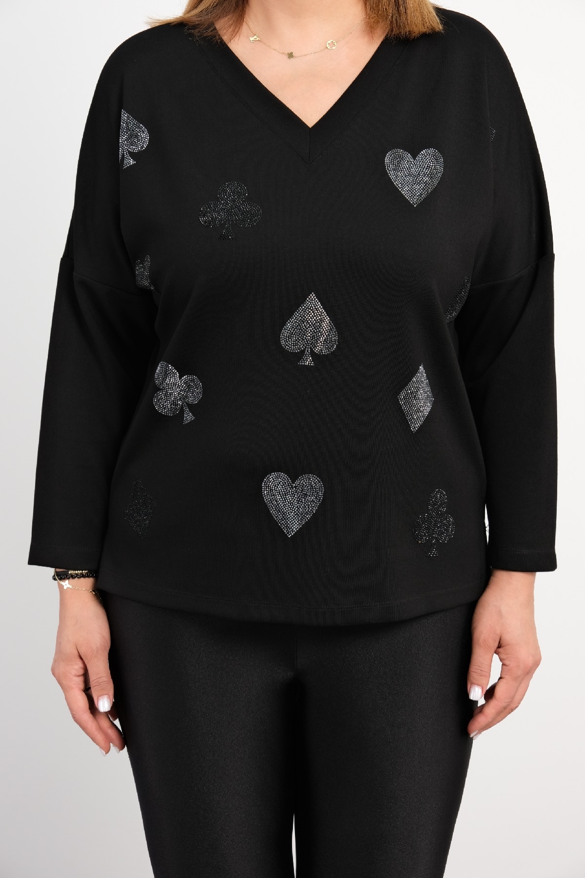 Plus Size Blouse-Black