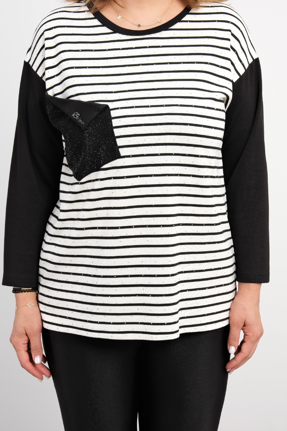 Plus Size Blouse-Black