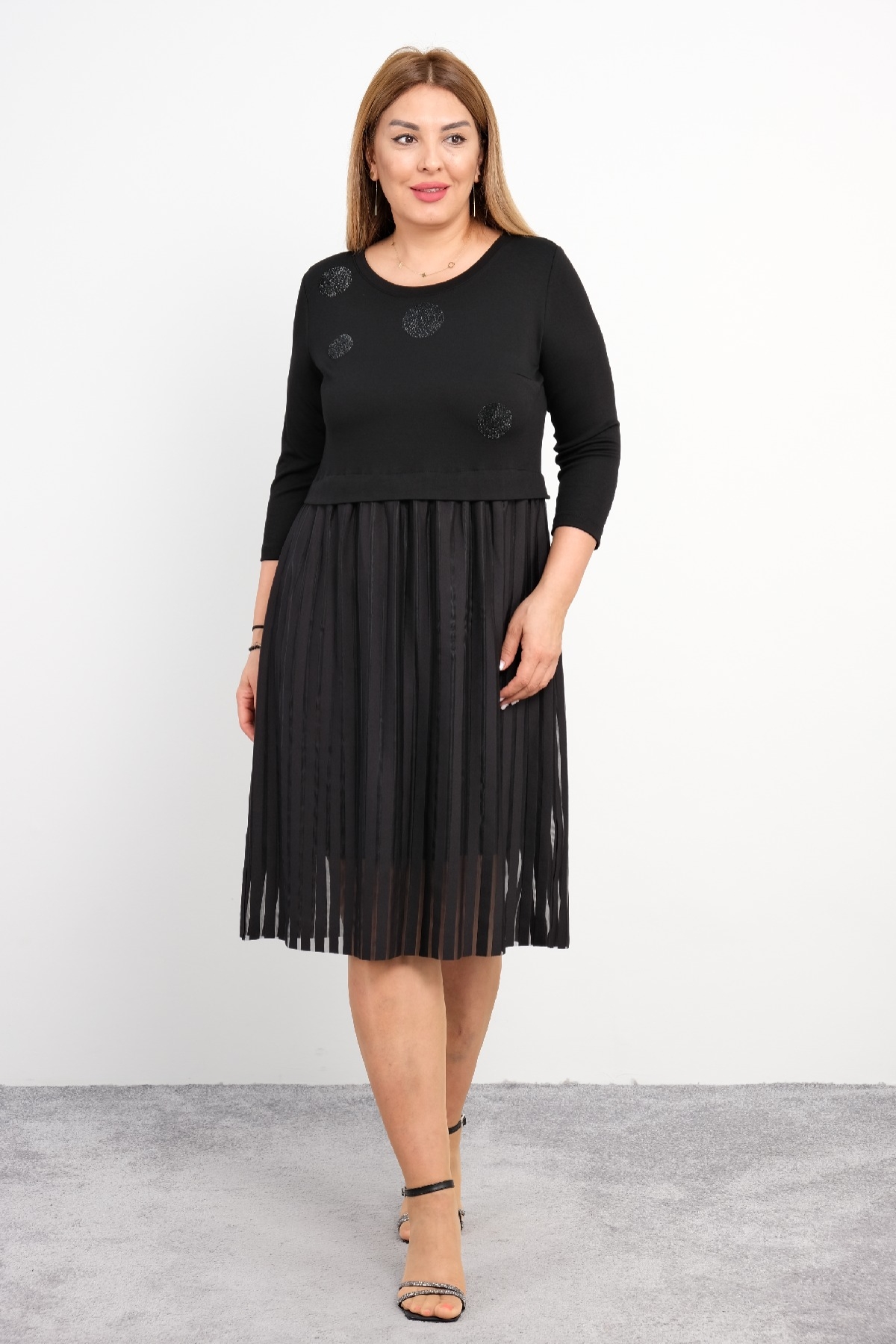 Plus Size Dress-Black