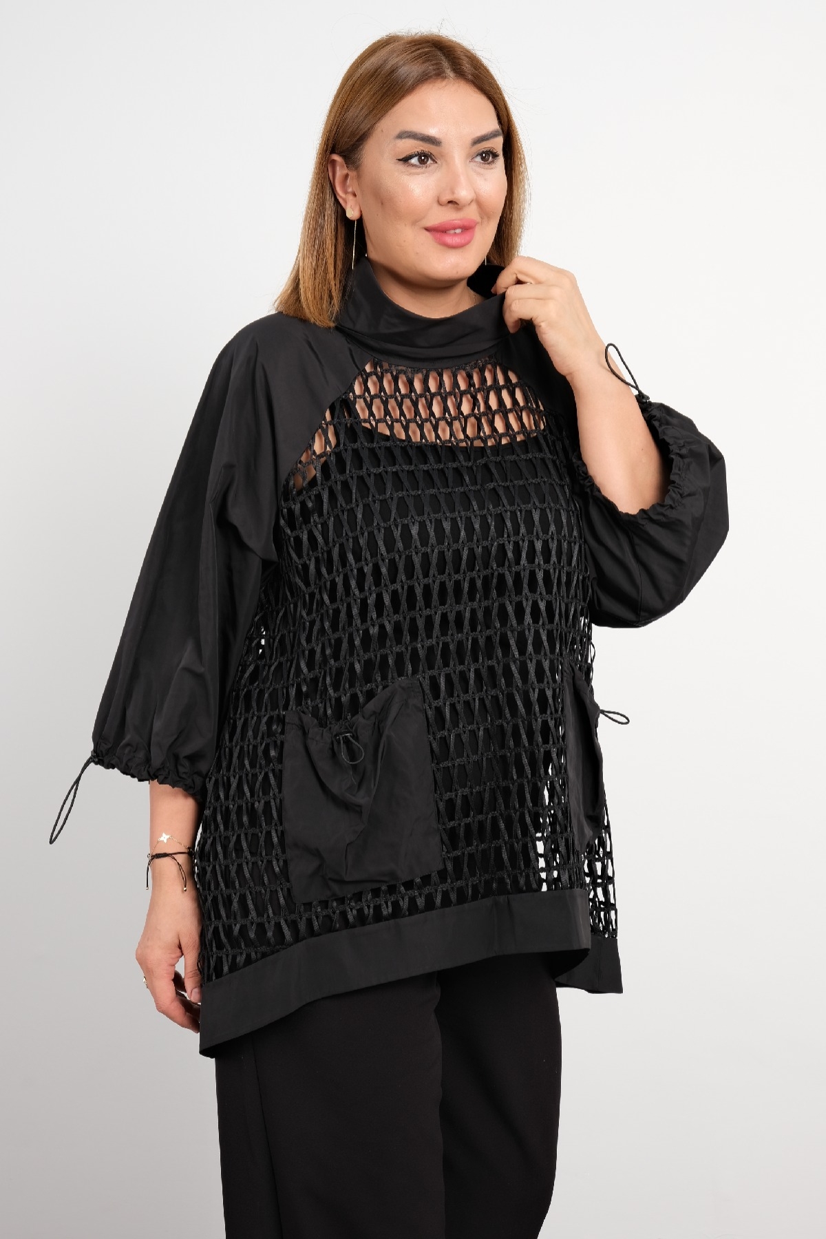 Plus Size Tunic-Black