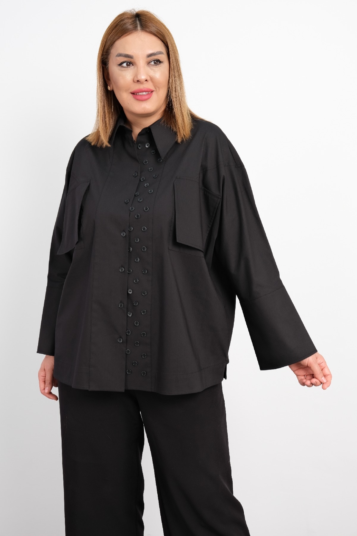 Plus Size Shirt-Black