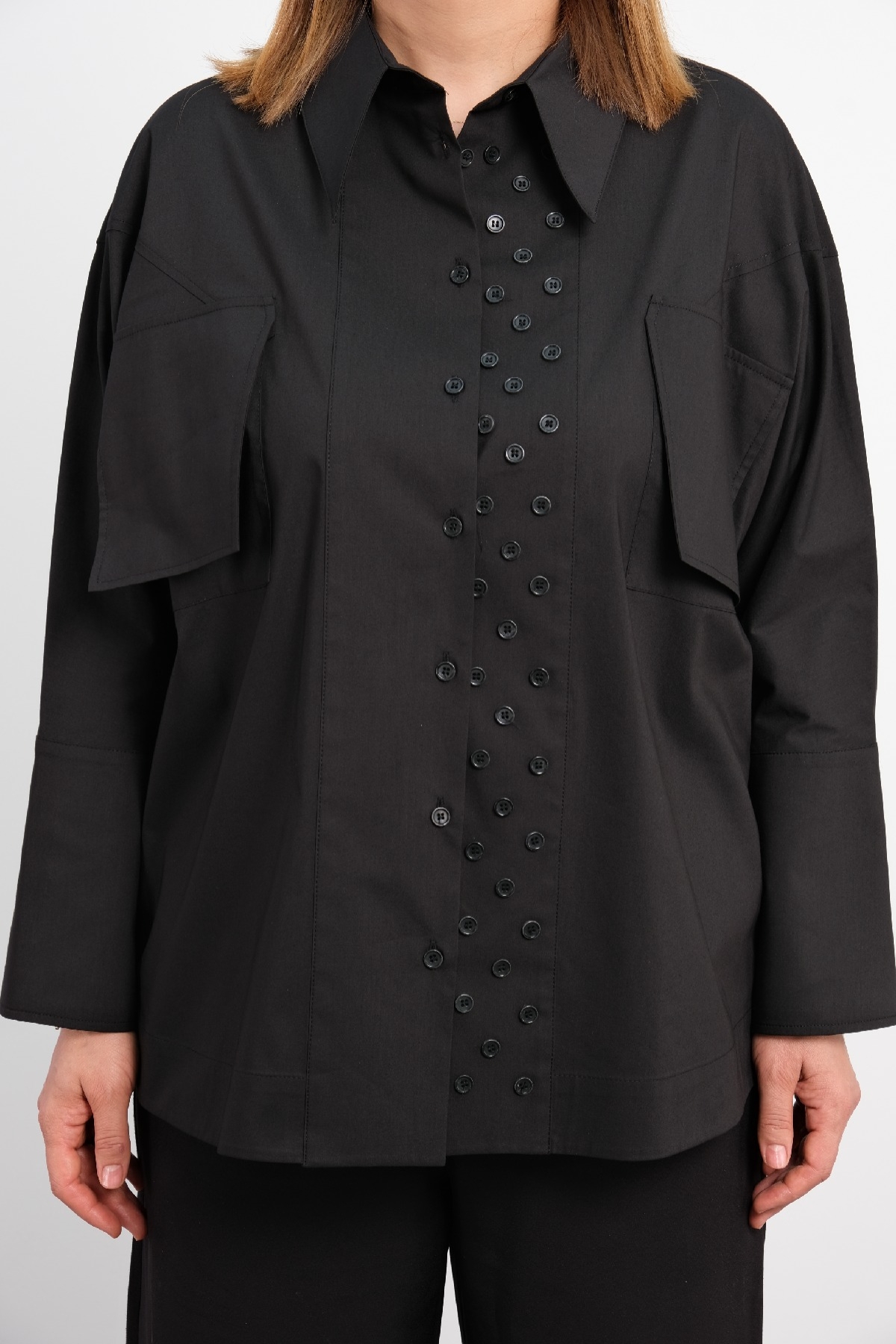 Plus Size Shirt-Black