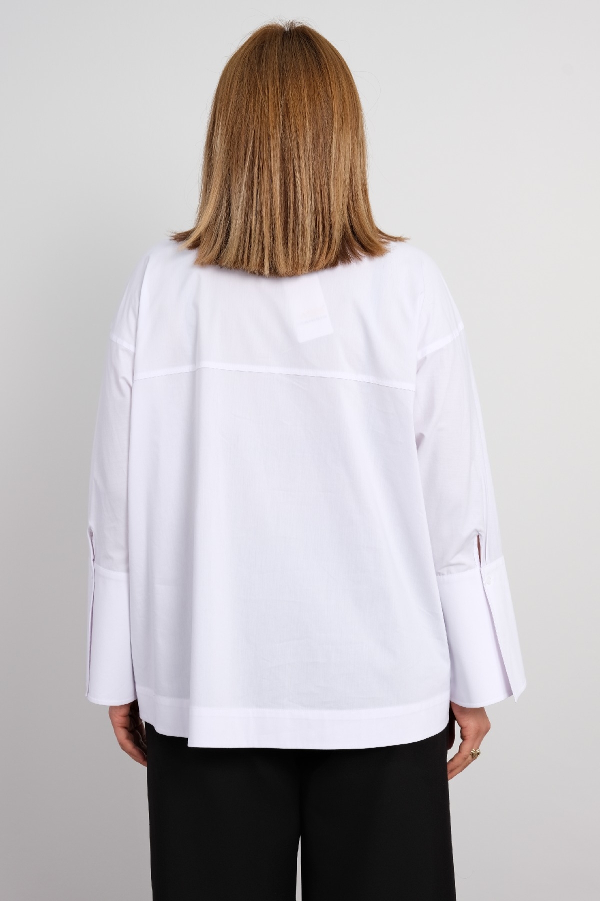 Plus Size Shirt-White