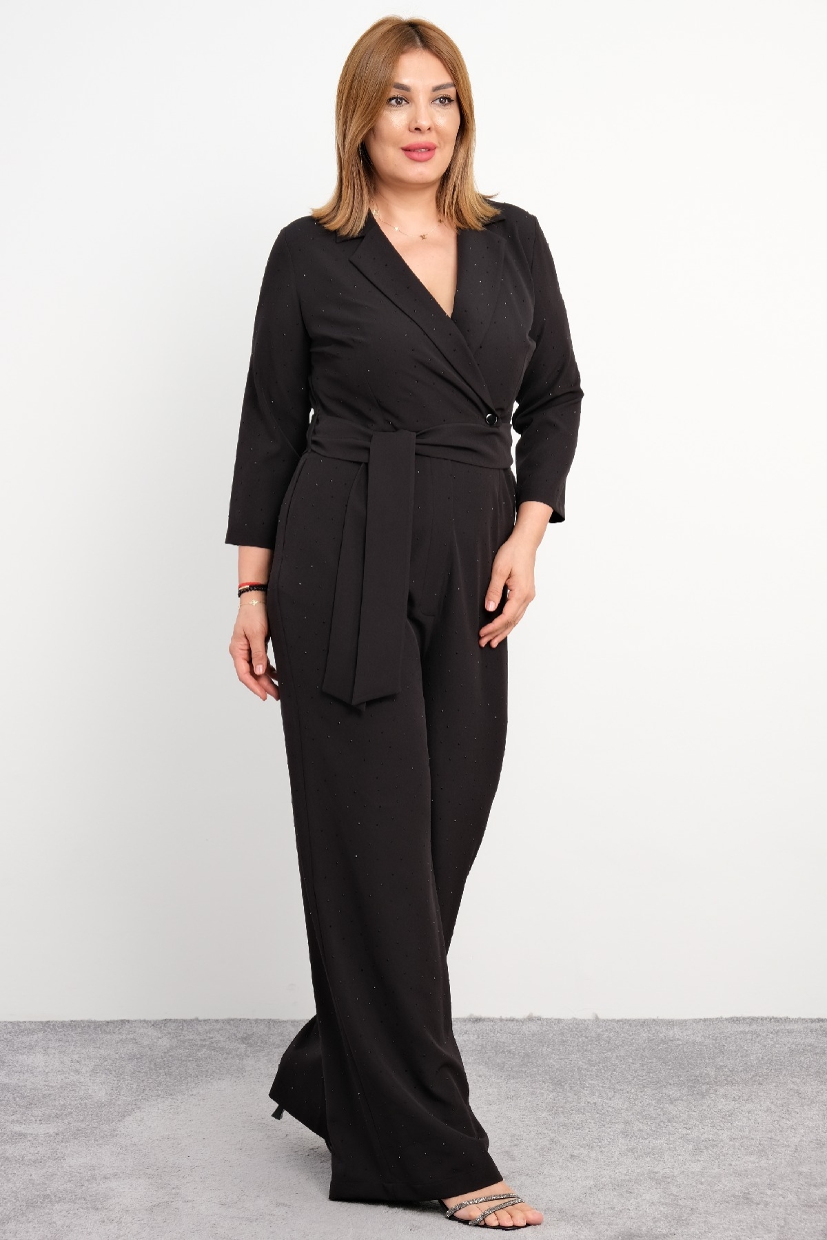 Plus Size Classic Jumpsuit-Black