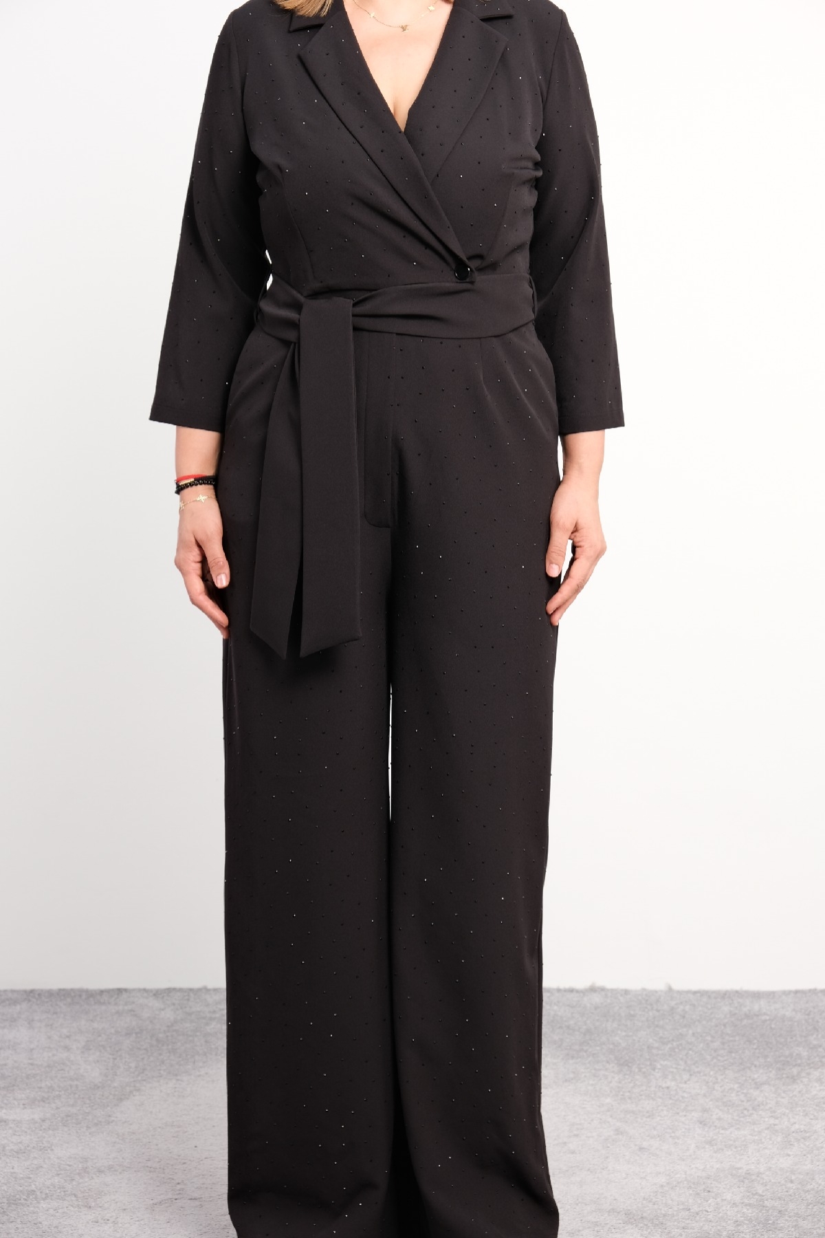 Plus Size Classic Jumpsuit-Black