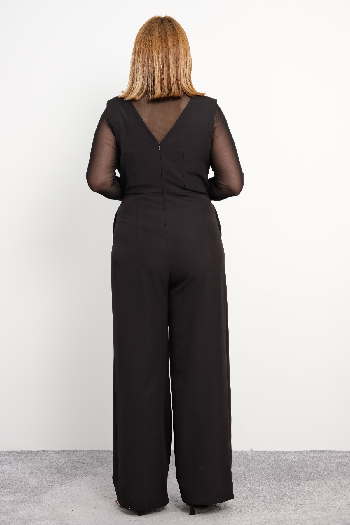 Plus Size Classic Jumpsuit-Black