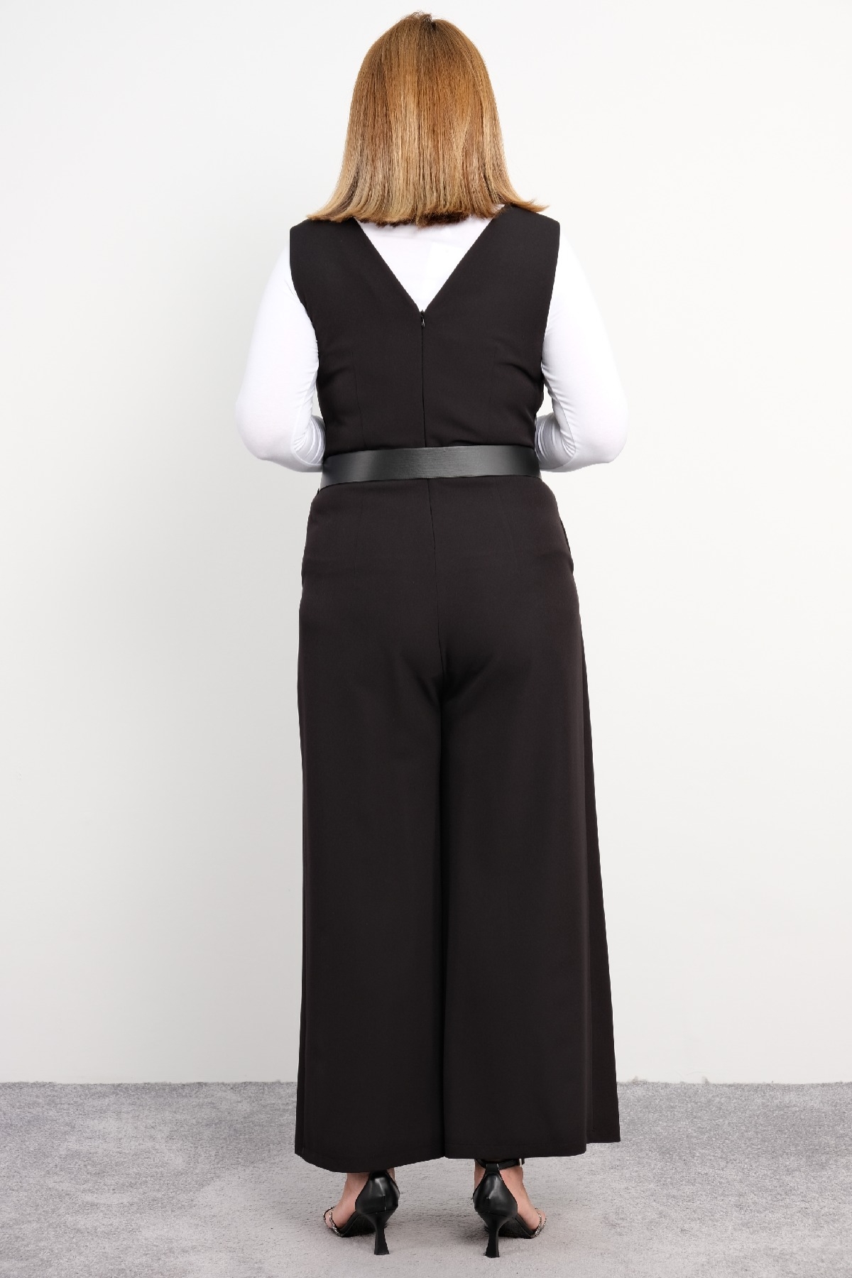 Plus Size Classic Jumpsuit-Black