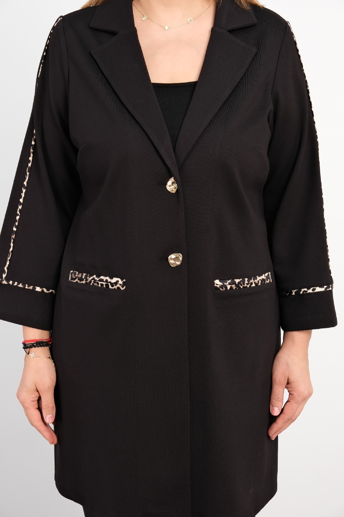 Plus Size Jacket-Black