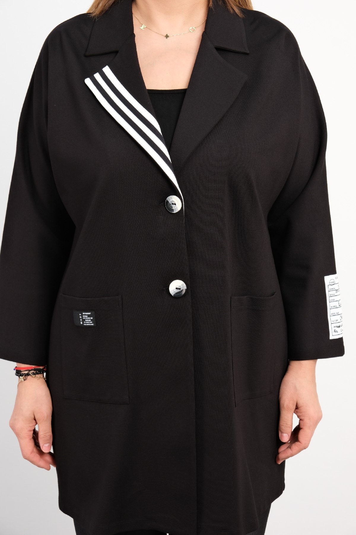 Plus Size Jacket-Black