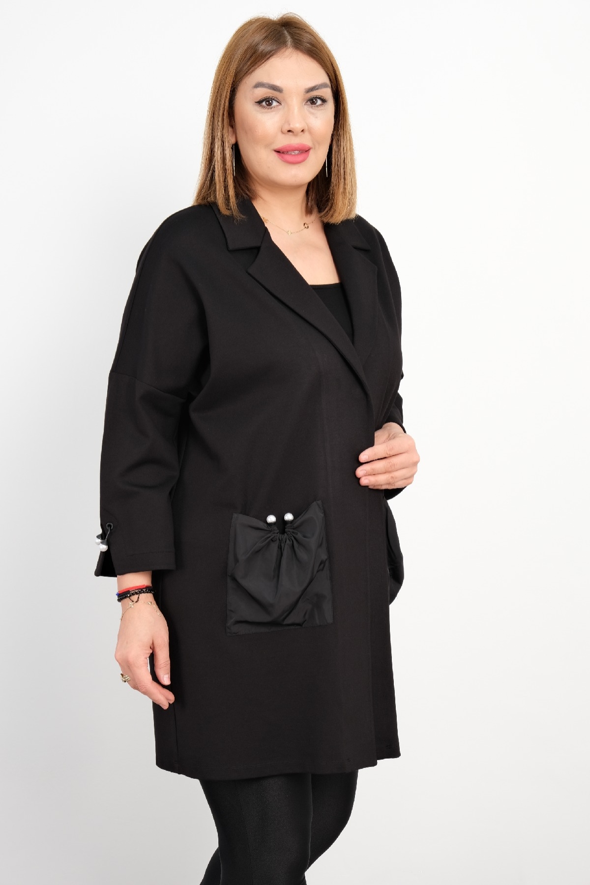 Plus Size Jacket-Black