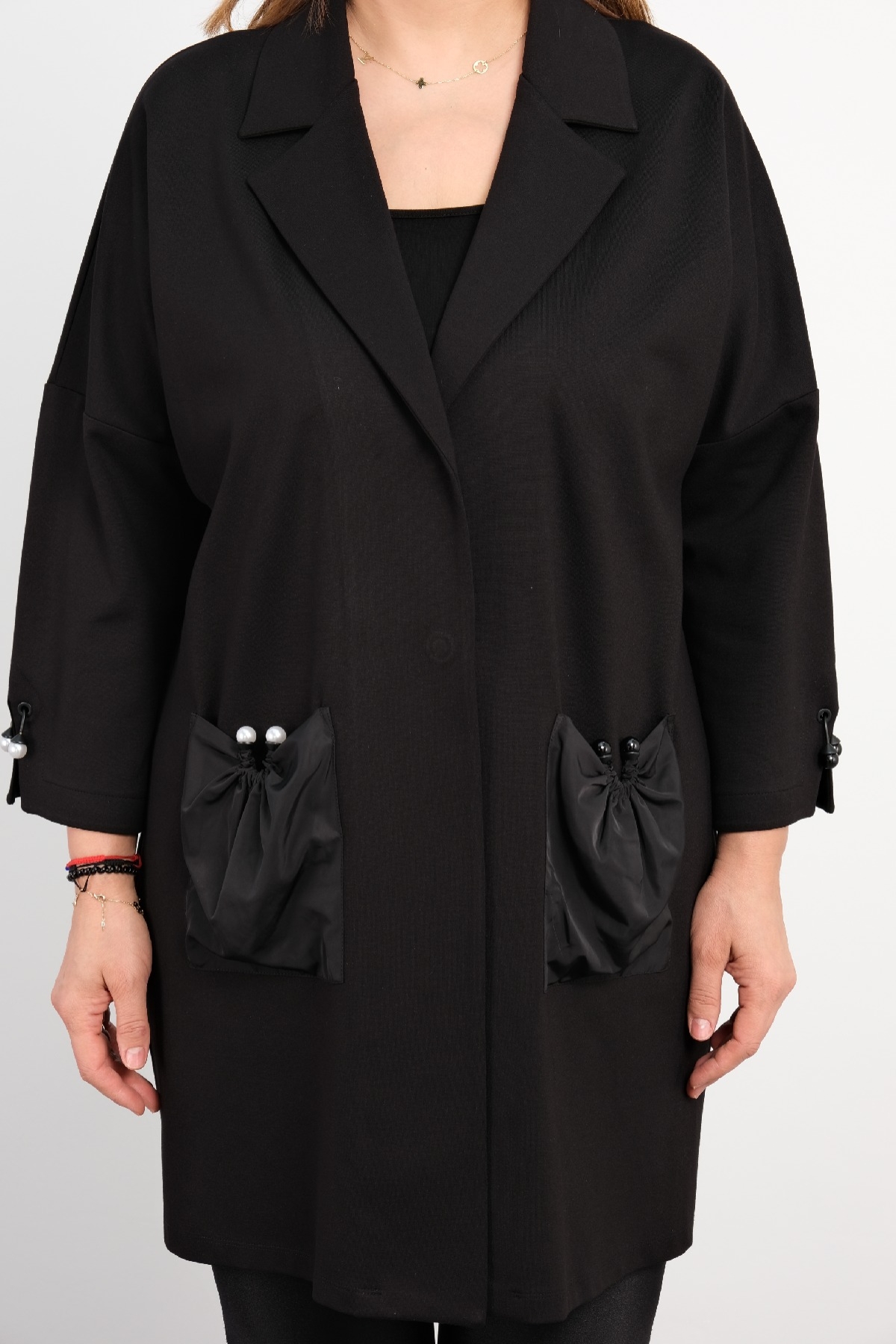 Plus Size Jacket-Black