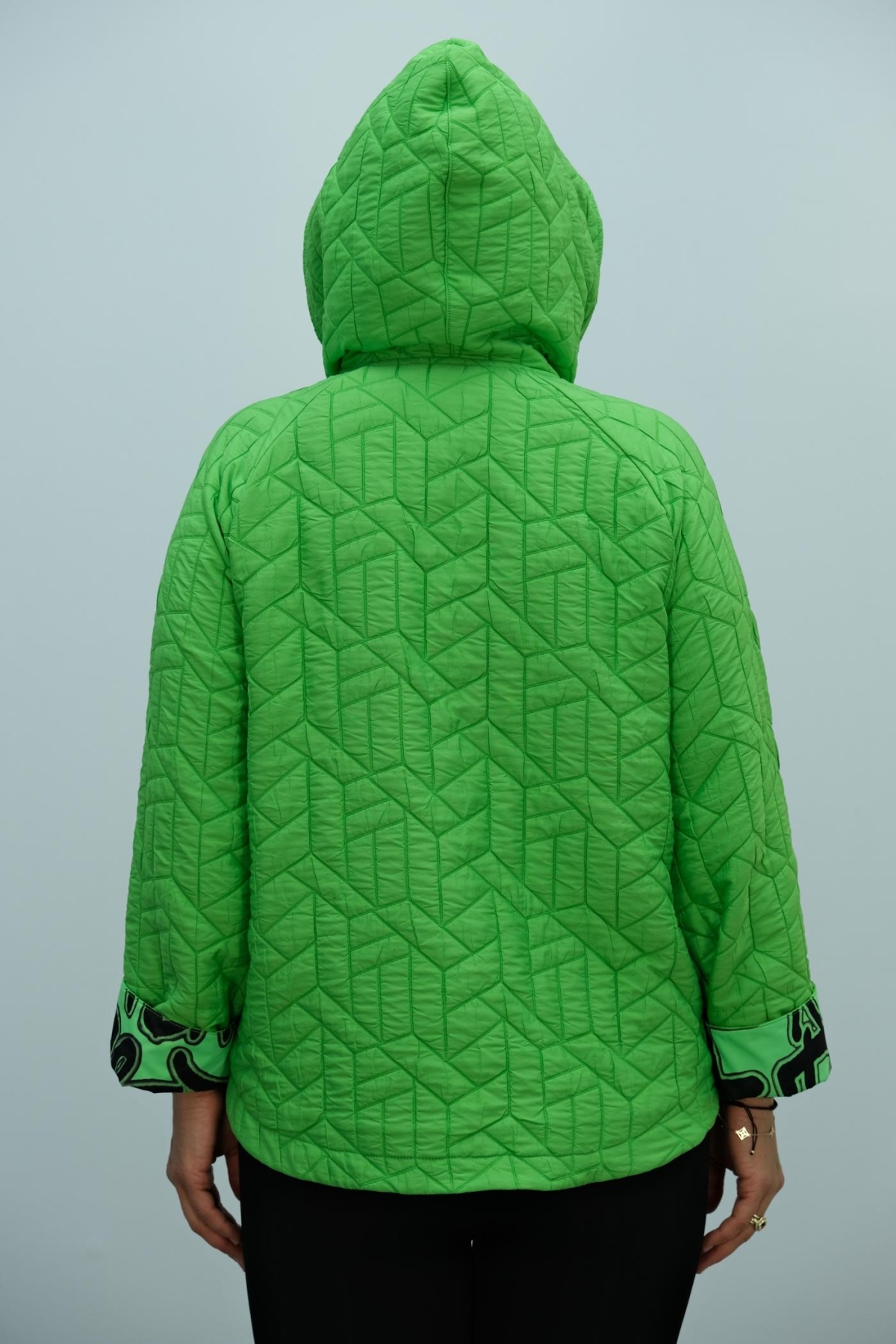 Plus Size Coat-Green