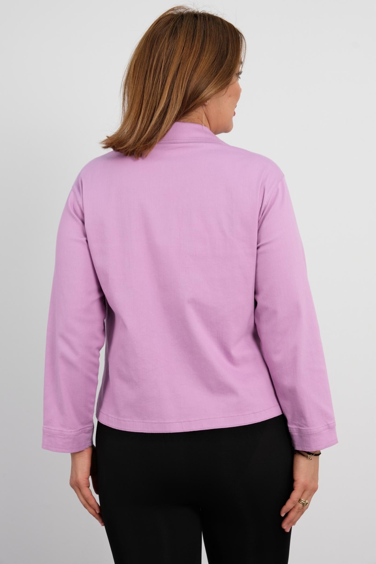 Plus Size Jacket-powder pink