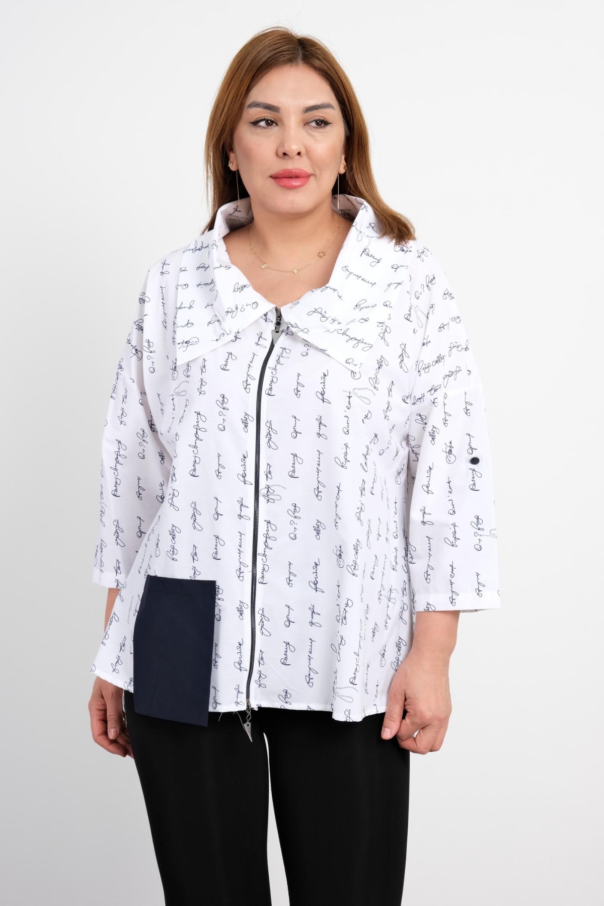 Plus Size Shirt-White