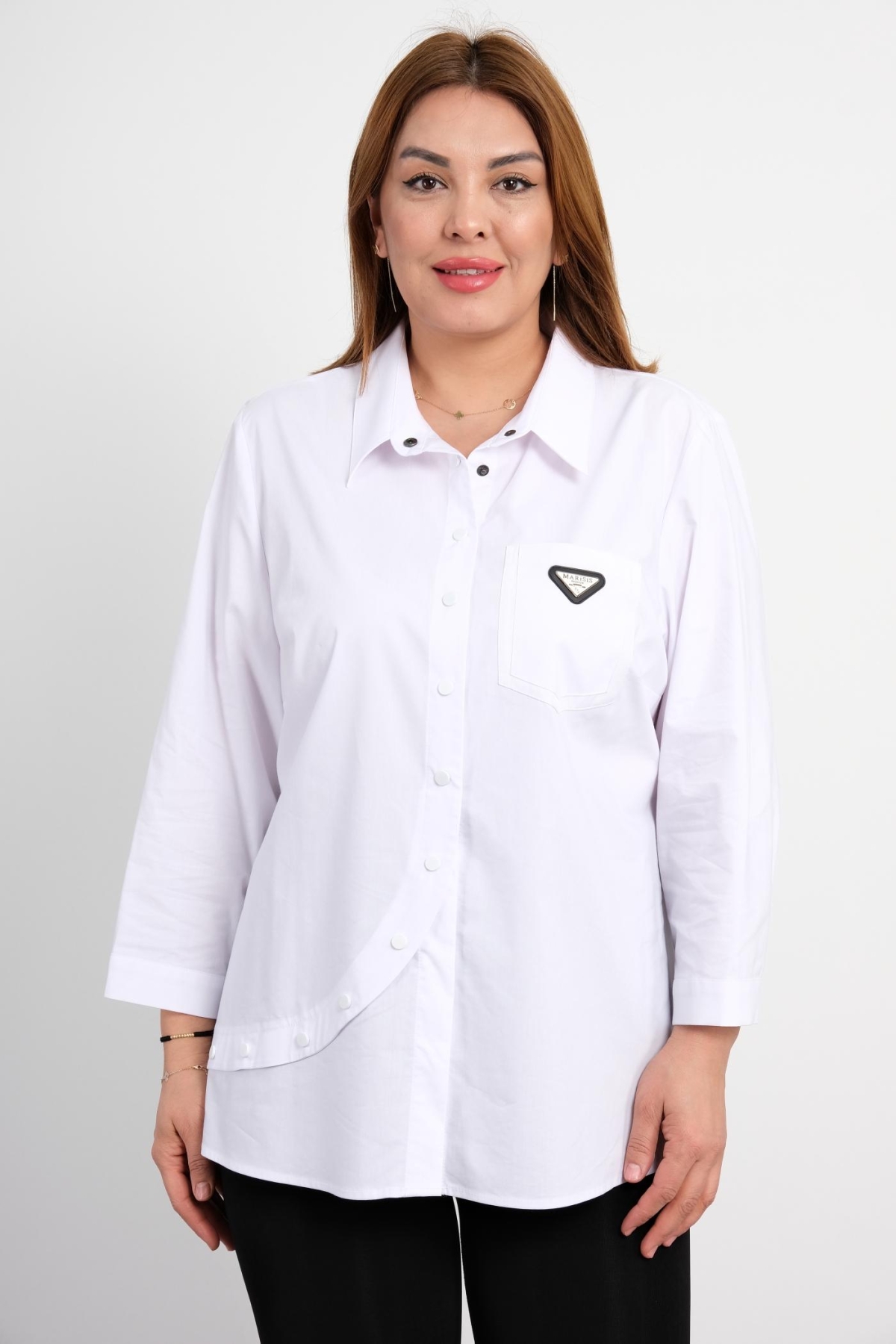 Super Plus Size Shirt-White