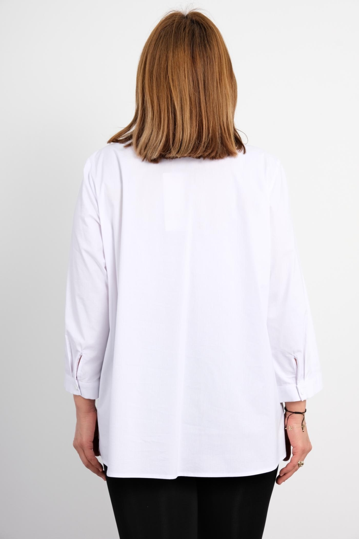 Super Plus Size Shirt-White