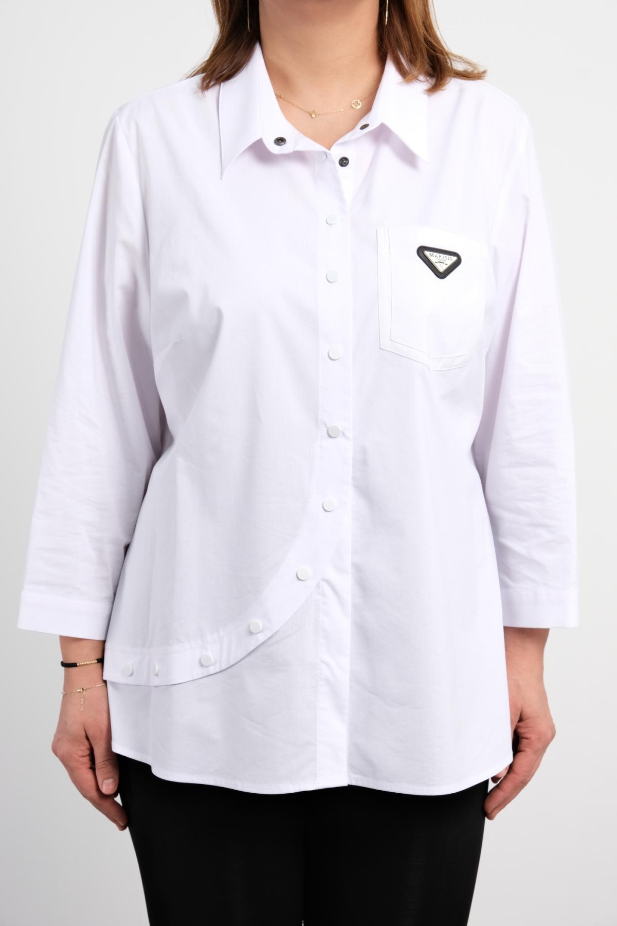 Super Plus Size Shirt-White