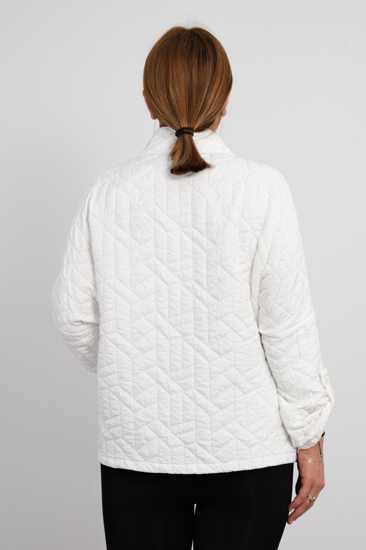 Super Plus Size Short Sport Jacket-White