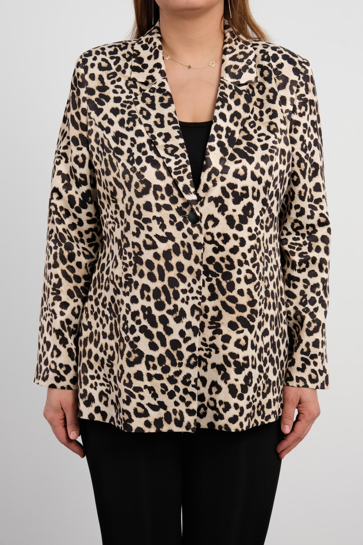 Super Plus Size Jacket-Brown