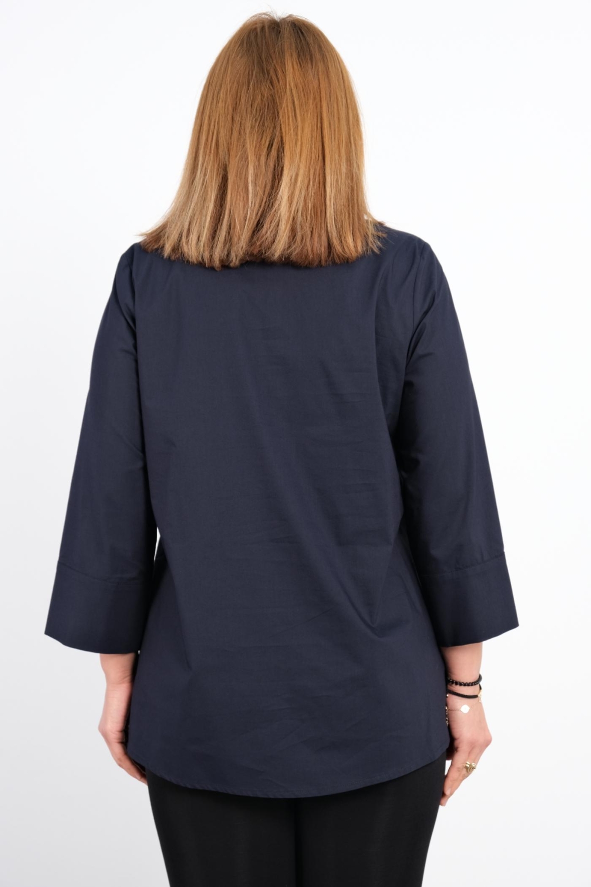 Plus Size Shirt-Dark Blue