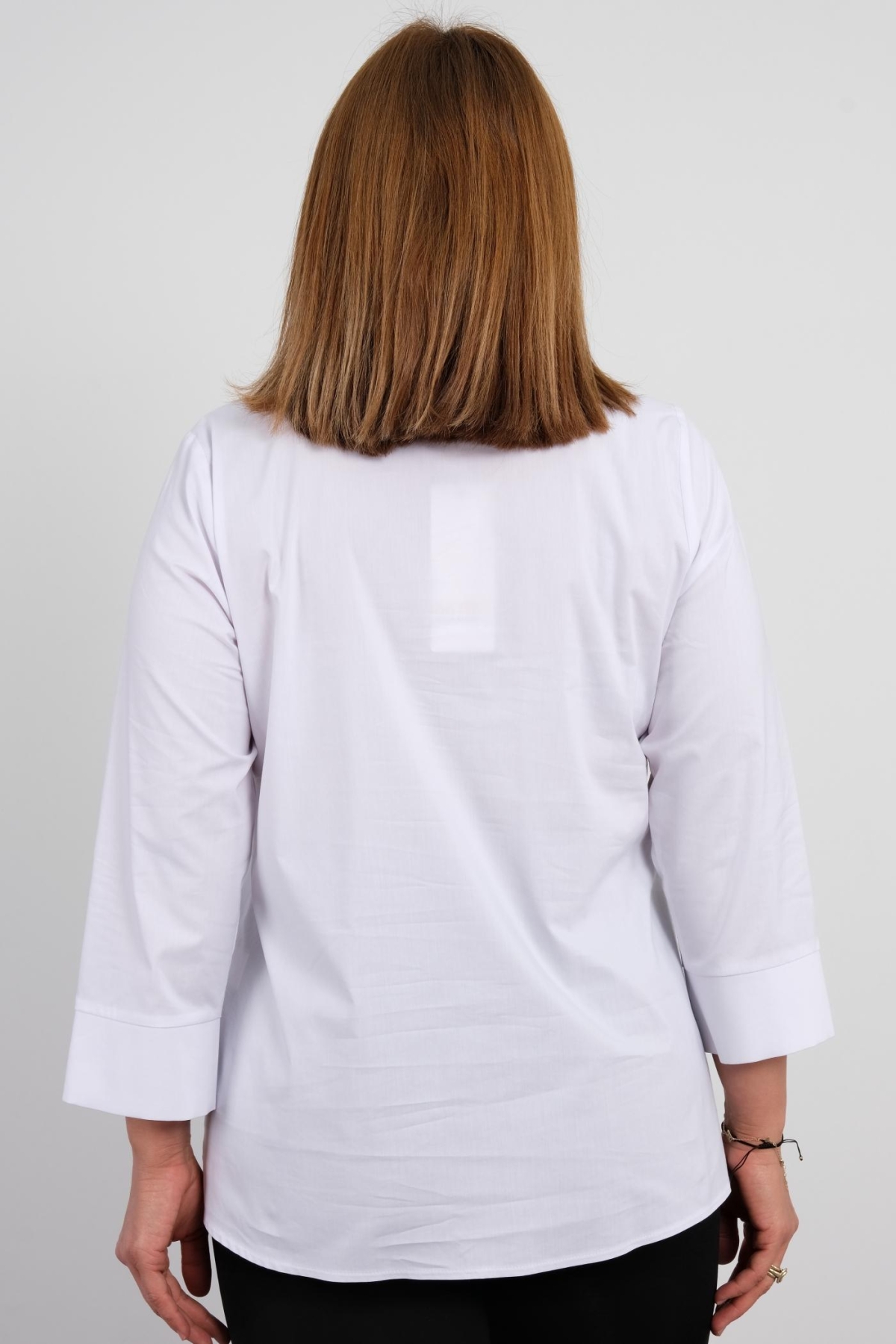 Plus Size Shirt-White