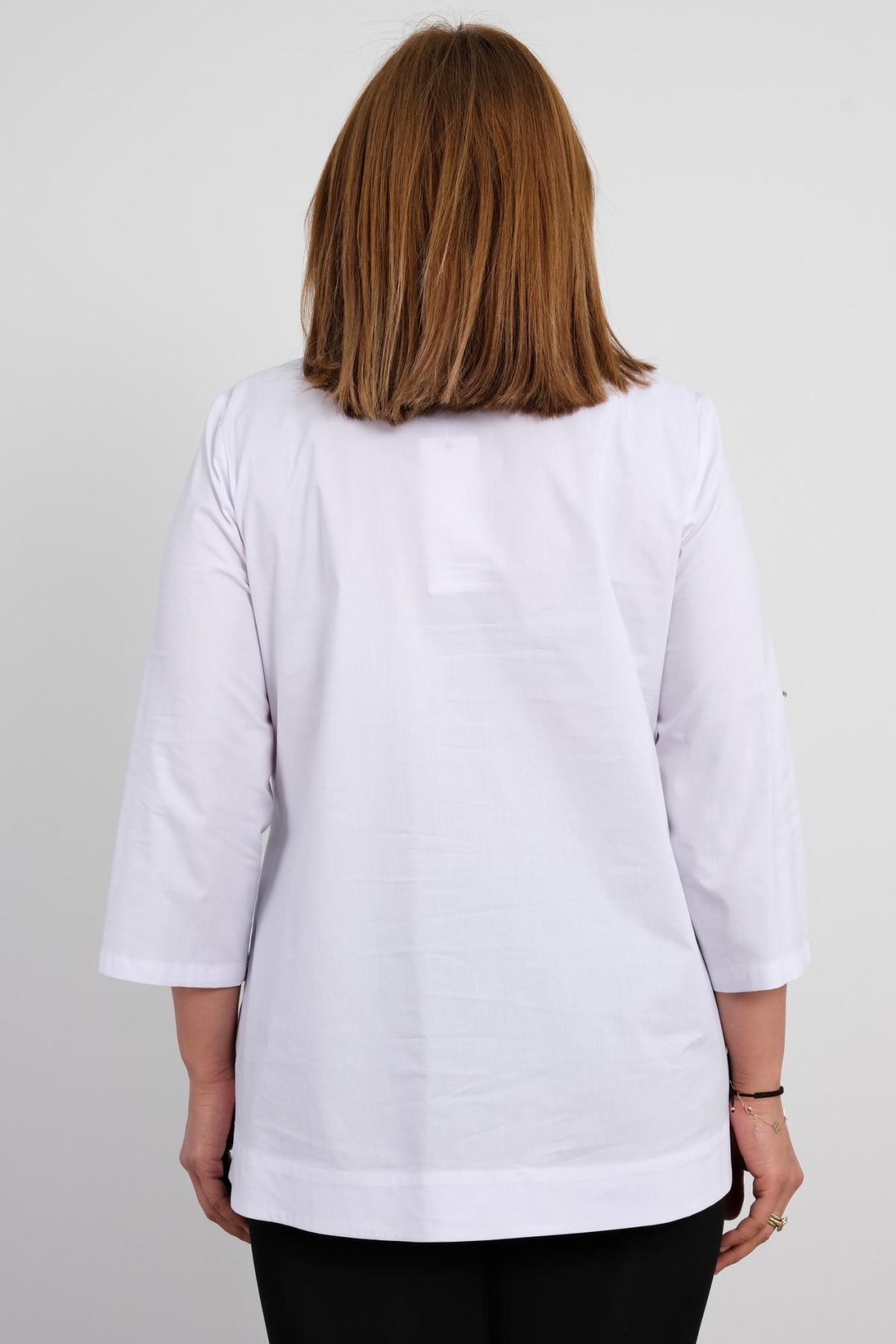 Plus Size Shirt-White