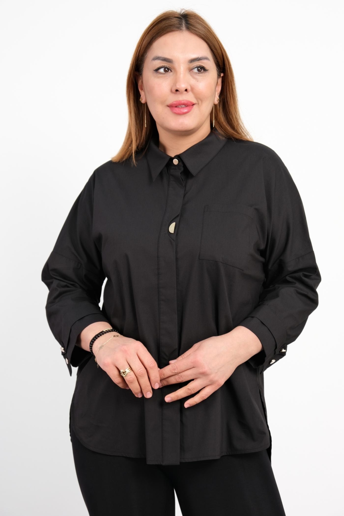 Plus Size Shirt-Black