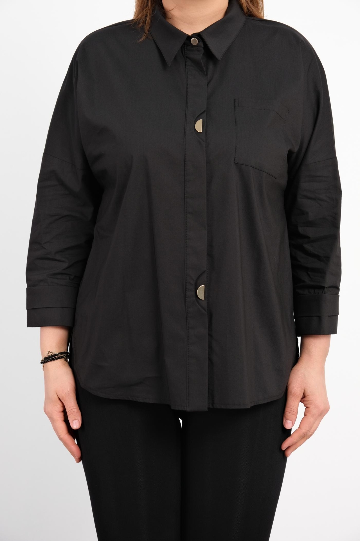 Plus Size Shirt-Black