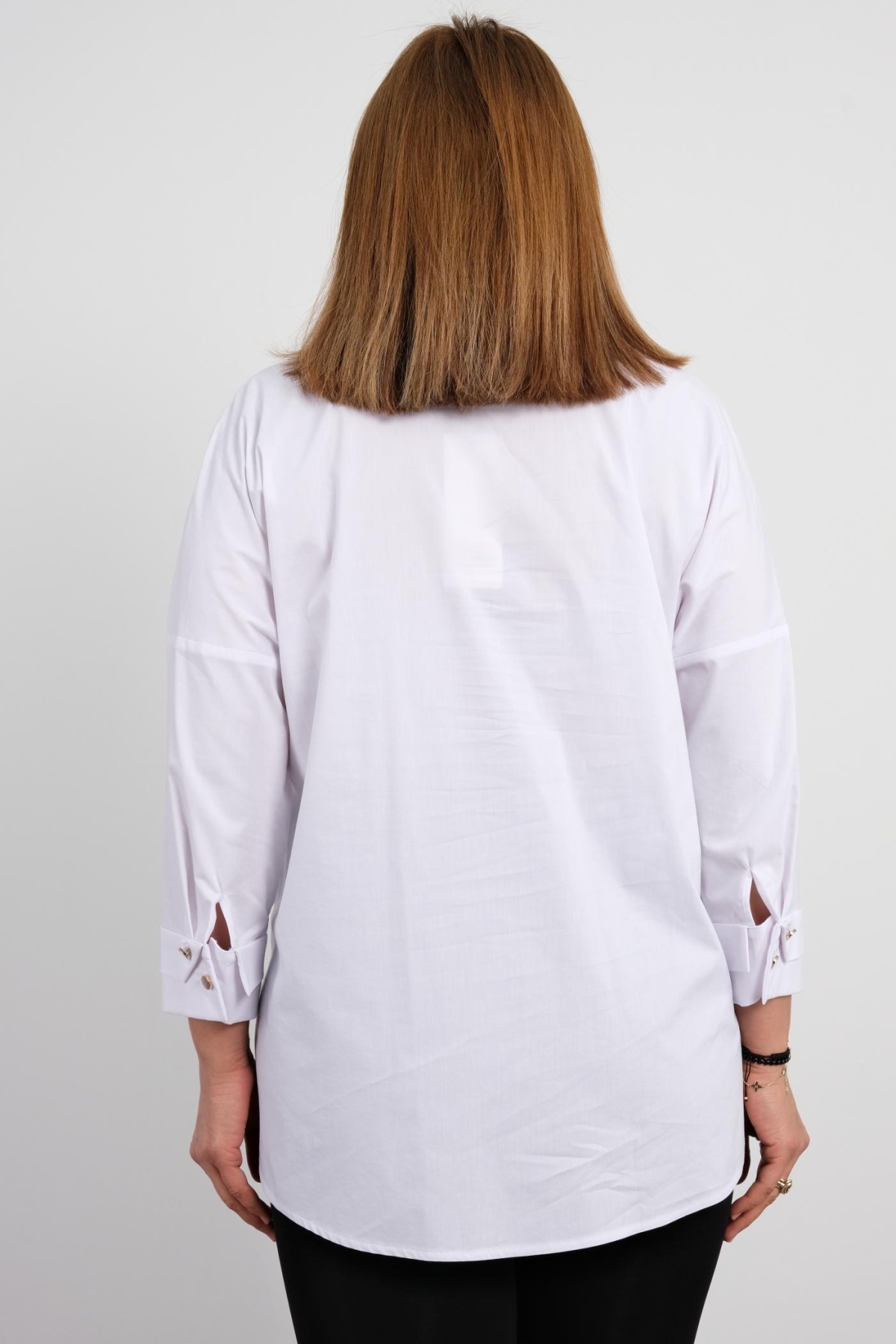 Plus Size Shirt-White