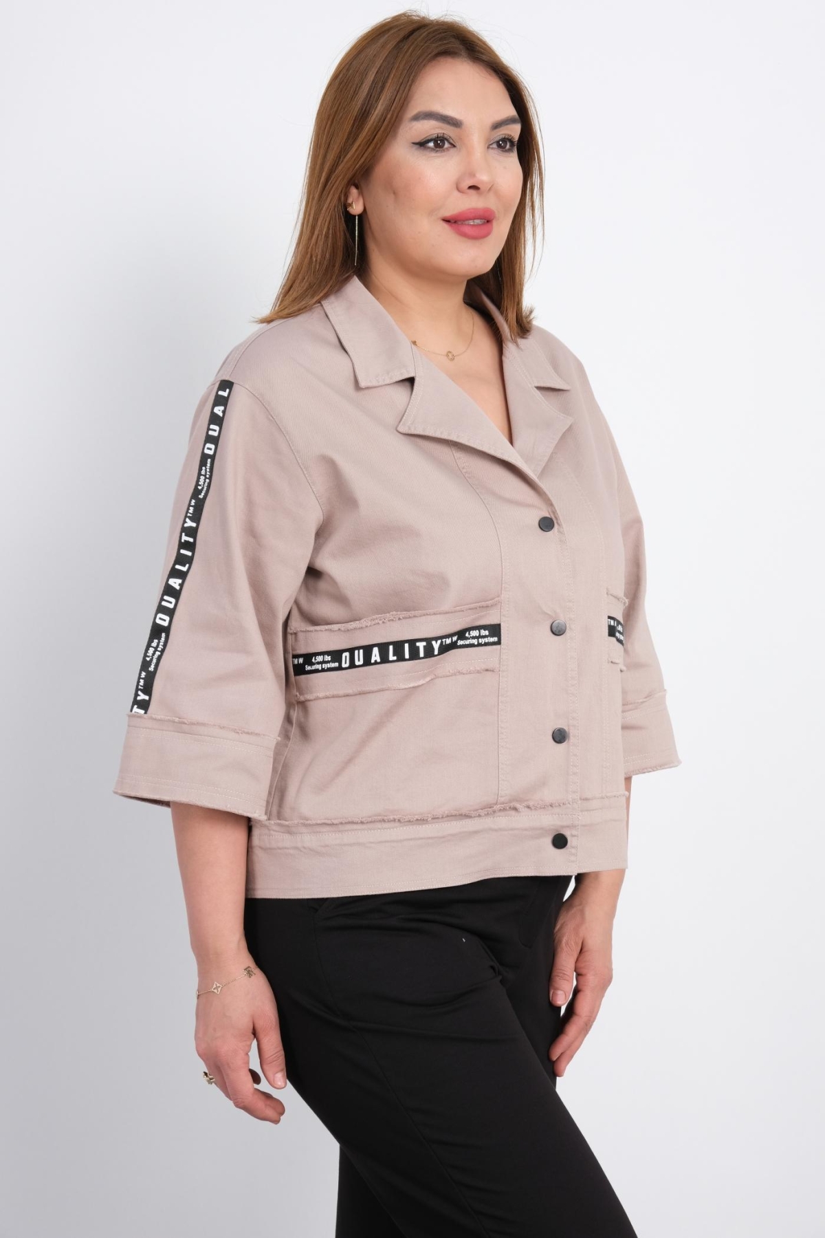 Plus Size Coat-Mink