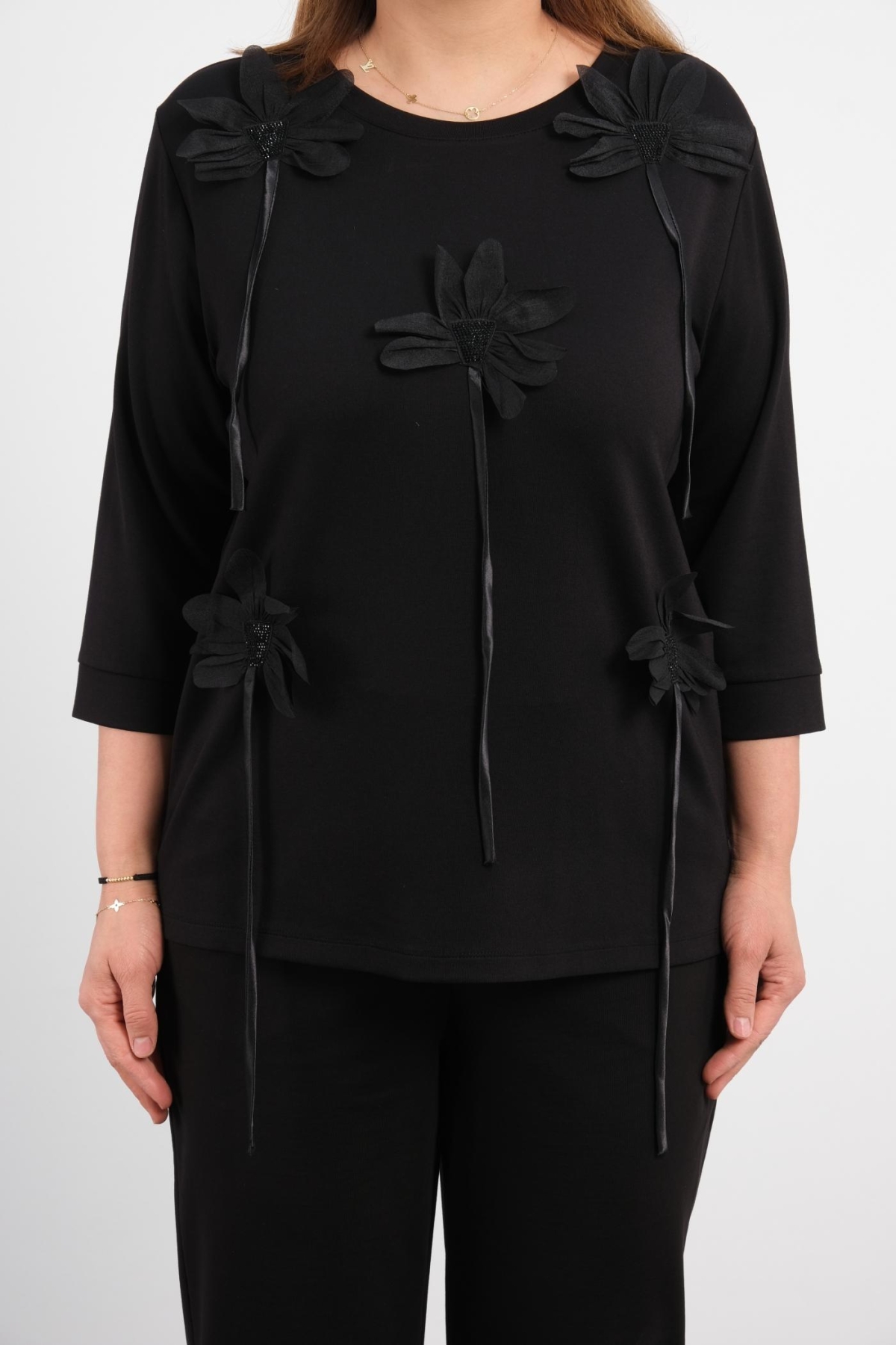 Plus Size Blouse-Black