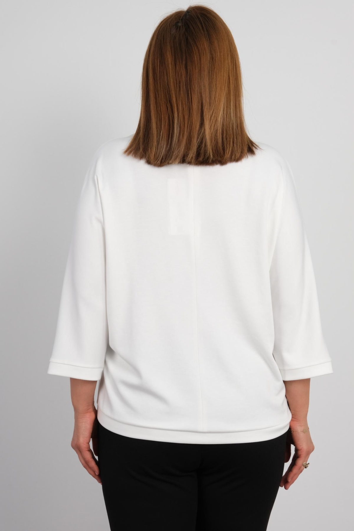 Plus Size Classic Blouse-White