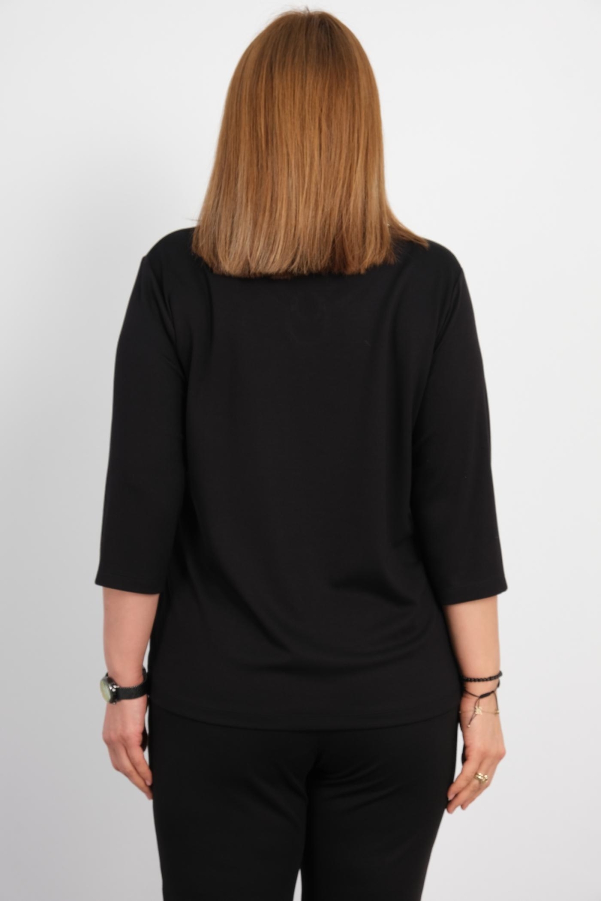 Plus Size Blouse-Black