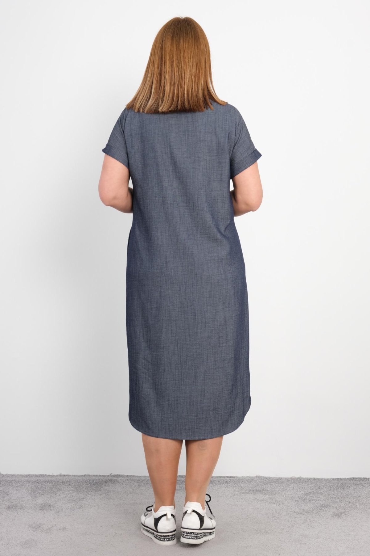 Casual Dress-Dark Blue