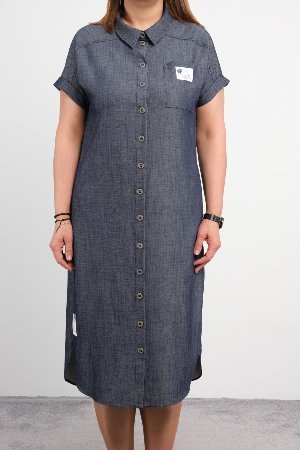 Casual Dress-Dark Blue