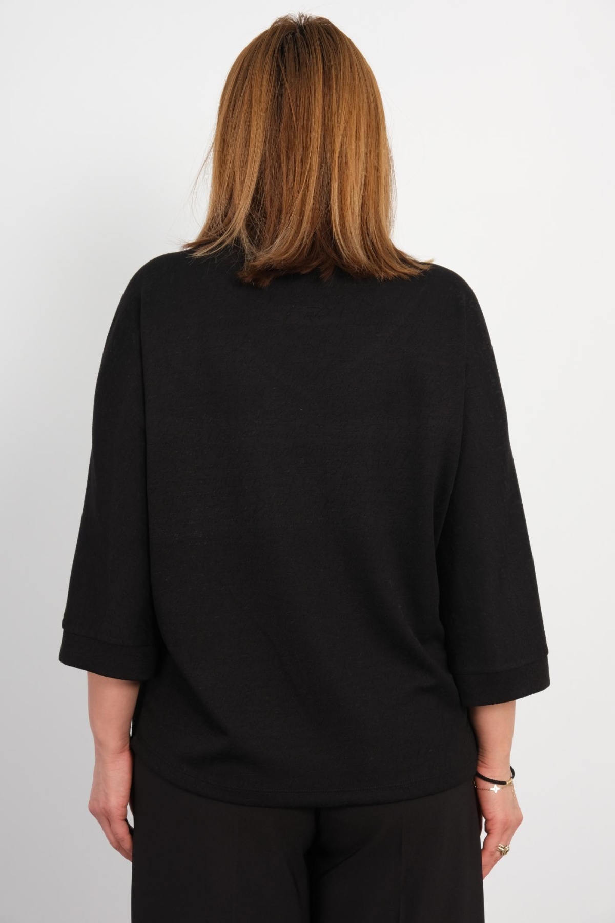 Plus Size Blouse-Black