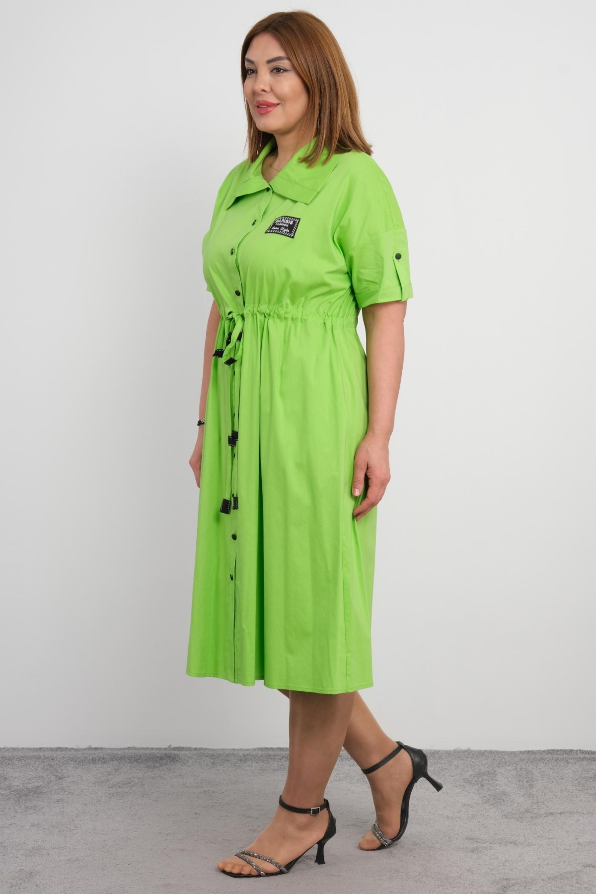 Plus Size Dress-Green