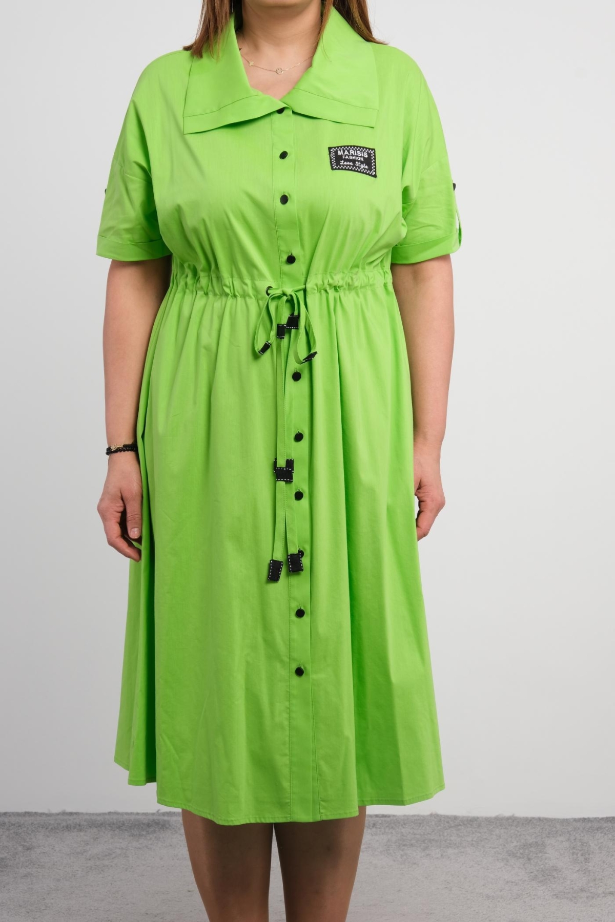 Plus Size Dress-Green