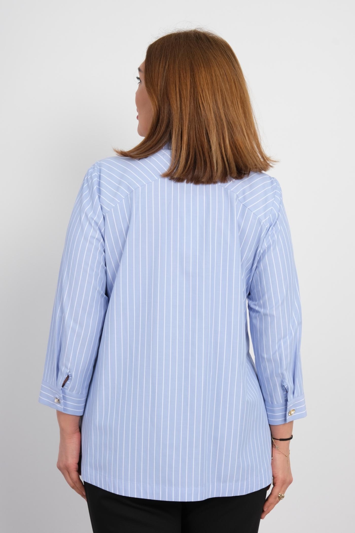 Plus Size Shirt-Blue