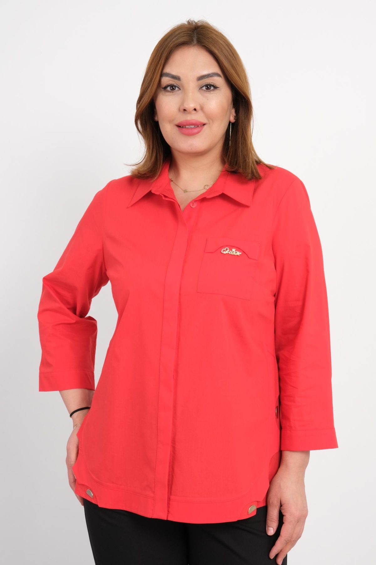 Plus Size Shirt-Red