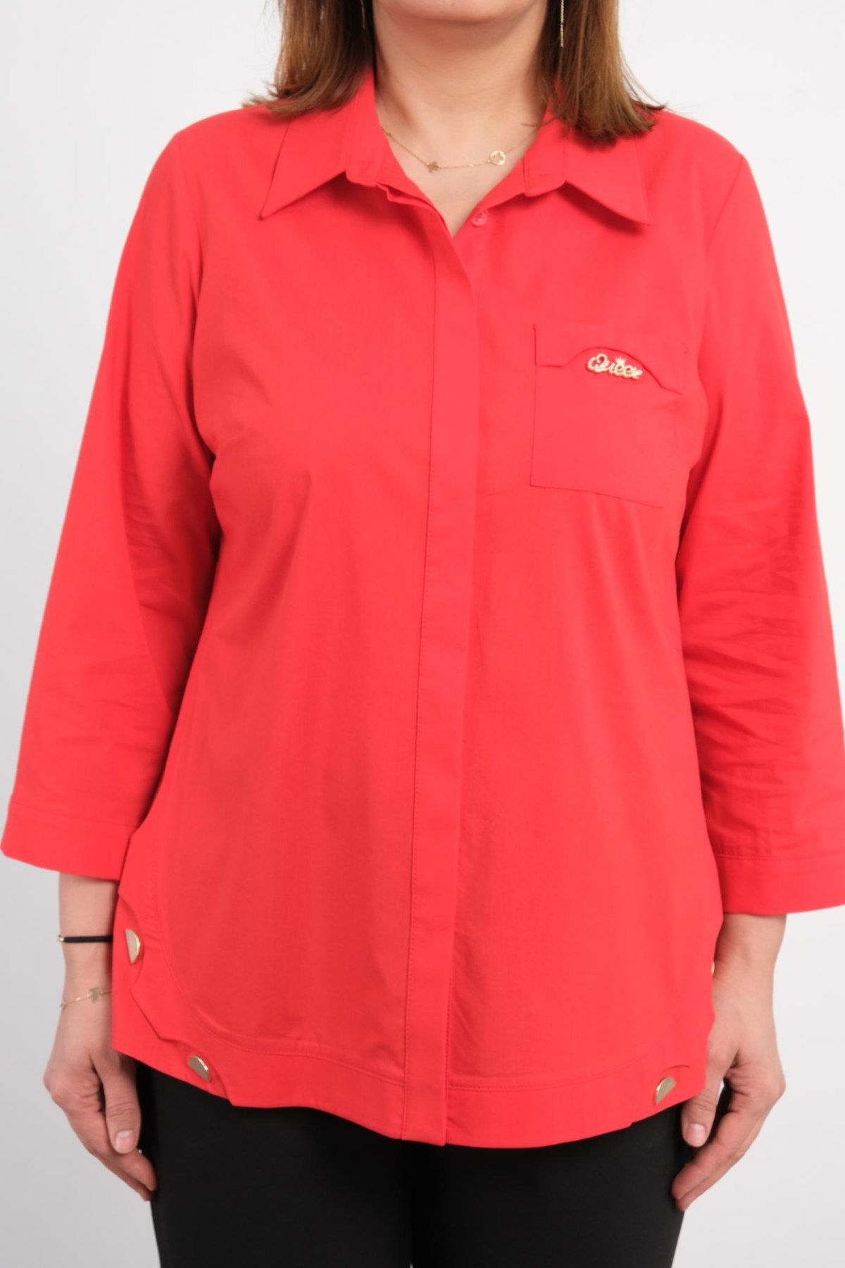 Plus Size Shirt-Red