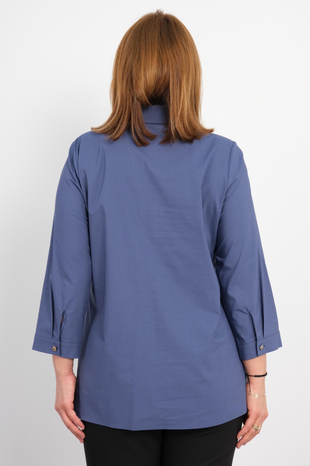 Plus Size Shirt-Indigo