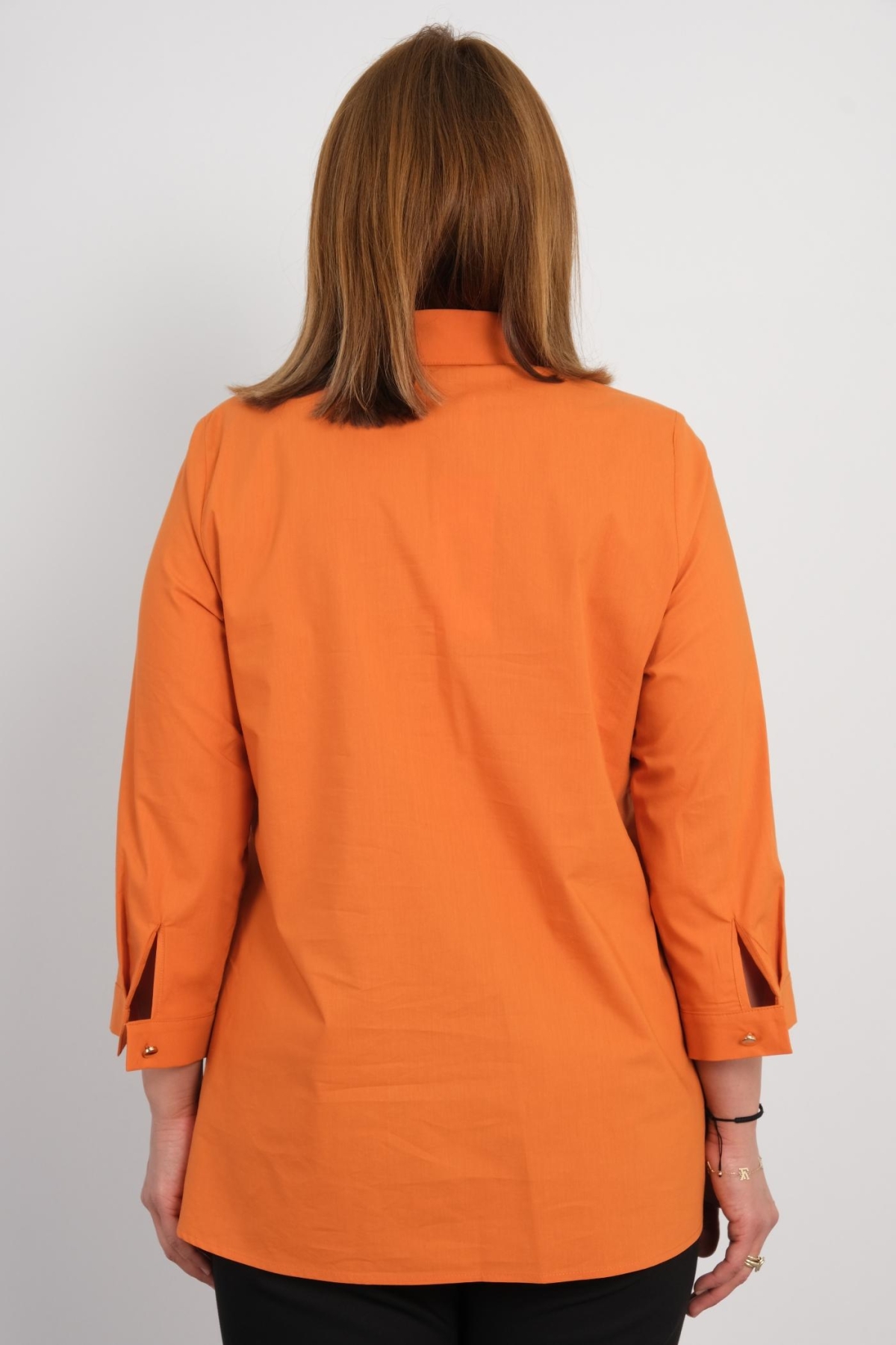 Plus Size Shirt-Orange